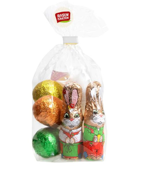 Osterhaserl und Eier Schoko