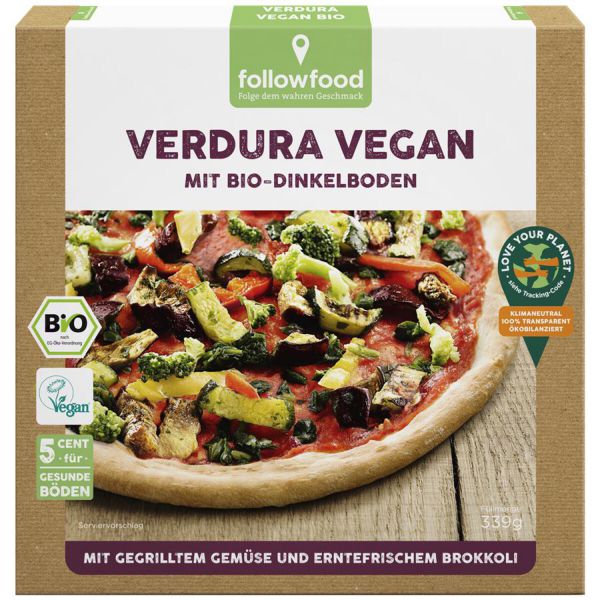 Dinkel Pizza Verdura vegan tiefgekühlt