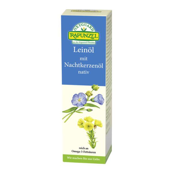 Leinöl mit Nachtkerzenöl OXYGUARD® unter Ausschluss von Licht, Luft und Wärme gepresst