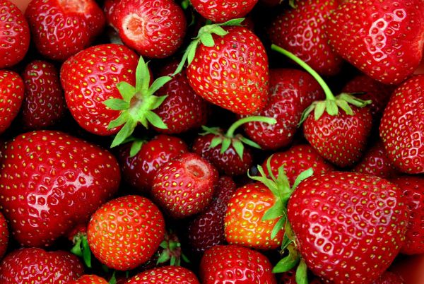 Erdbeeren Tiefkühl OFFEN