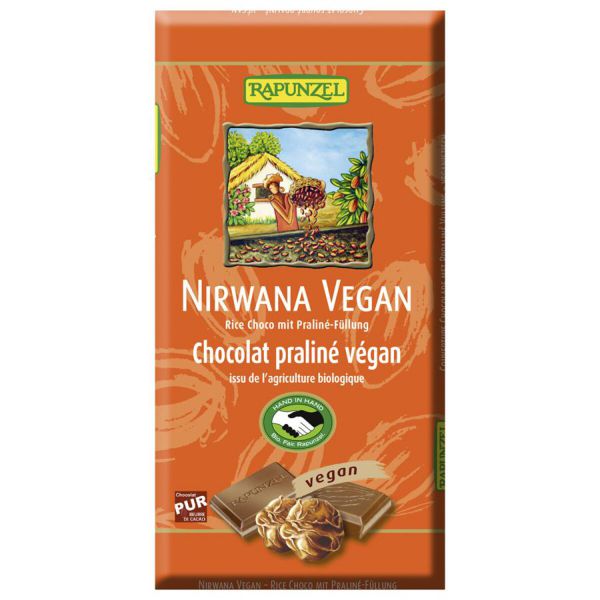 Nirwana Rice Milk vegan mit Praliné-Füllung