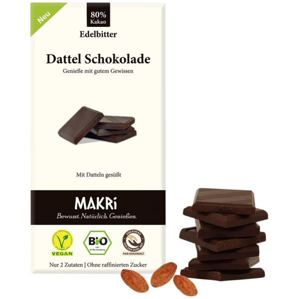 Dattel Schokolade 80% Kakao