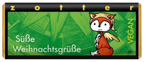 Süße Weihnachtsgrüße vegan