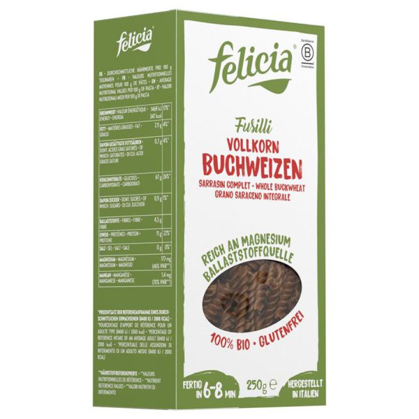 Buchweizen Spiralen glutenfrei