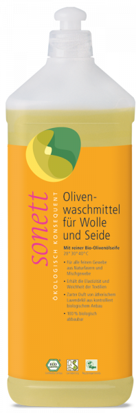 Oliven Waschmittel Wolle + Seide