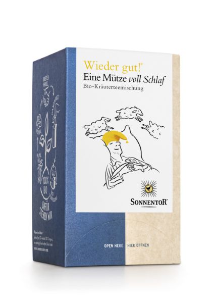 Wieder gut! Eine Mütze voll Schlaf-Tee