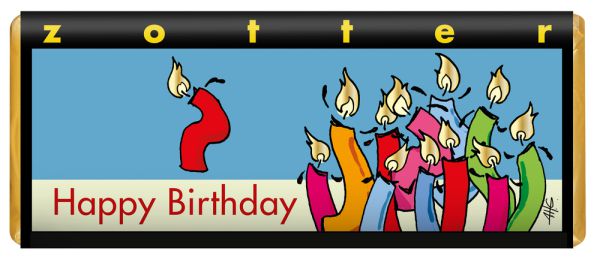 Happy Birthday - Gebrannte Mandel