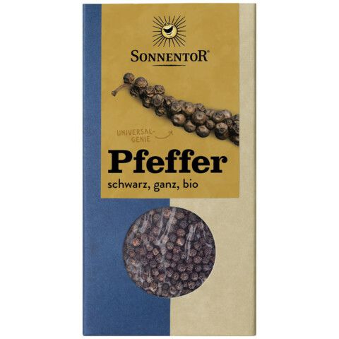 Pfeffer schwarz ganz