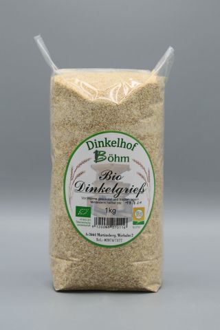 Dinkelgrieß etwas gröber