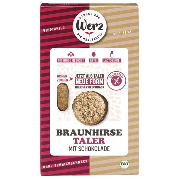 Braunhirse Taler mit Schokolade glutenfrei