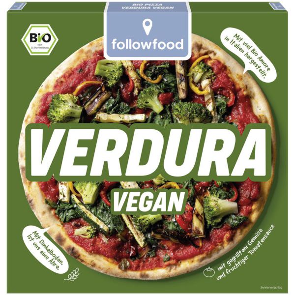 Dinkel Pizza Verdura vegan tiefgekühlt