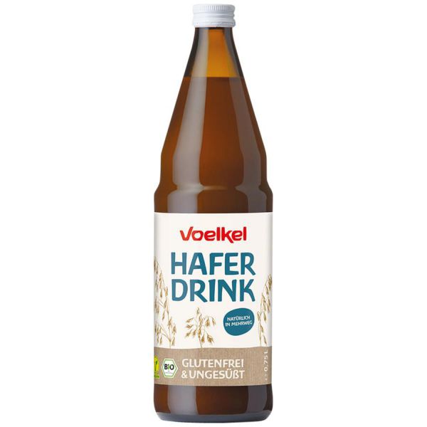 Haferdrink in der Mehrweg Pfandflasche