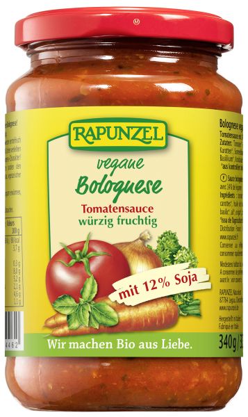Tomatensauce Bolognese, vegetarisch mit Soja