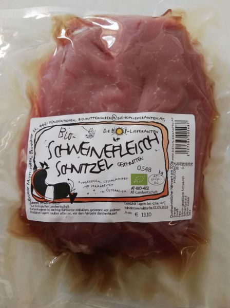 Schnitzel aufgeschnitten (€ 23,90/kg)