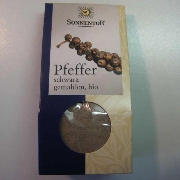 Pfeffer schwarz gemahlen