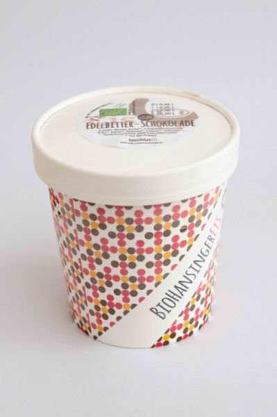 Edelbitter-Schokolade Eis (vegan)