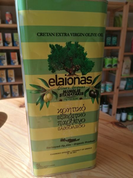 Bio-Olivenöl extra nativ aus Kreta von Manolis