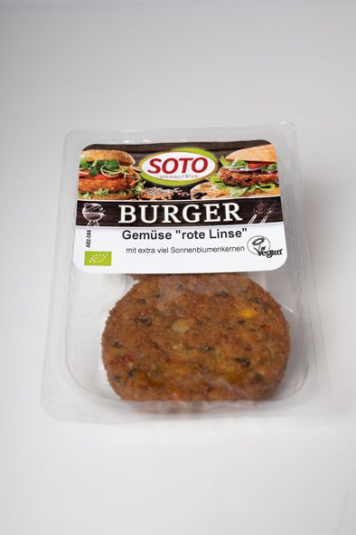 Gemüse Burger 'rote Linse' (2Stk.) 160 g