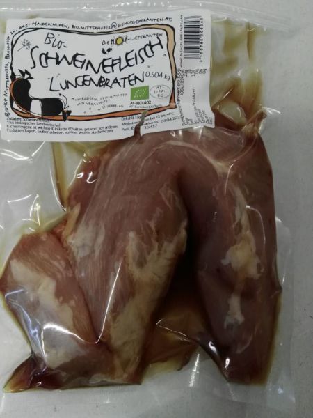 Lungenbraten vom Schwein (€ 29,90/kg)