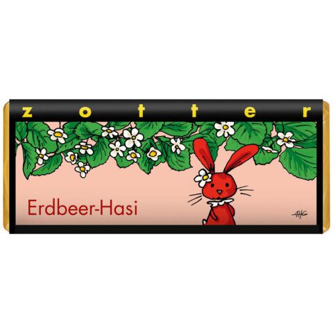Erdbeer-Hasi 70g (Zotter Schokolade)