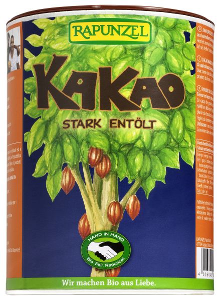 Kakaopulver stark entölt