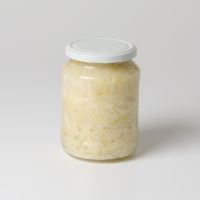 Sauerkraut unpasteurisiert, im Glas Sauerkraut unpasteurisiert, im Glas