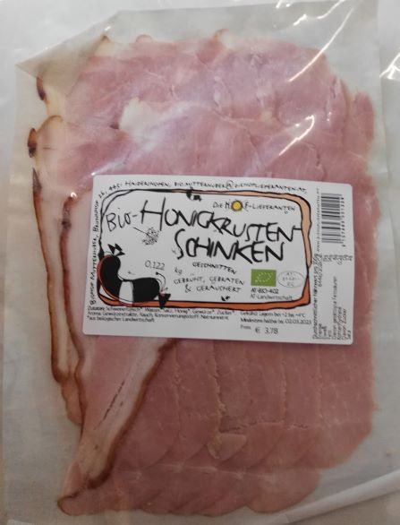 Honigkrustenschinken aufgeschnitten (€ 31,-/kg)