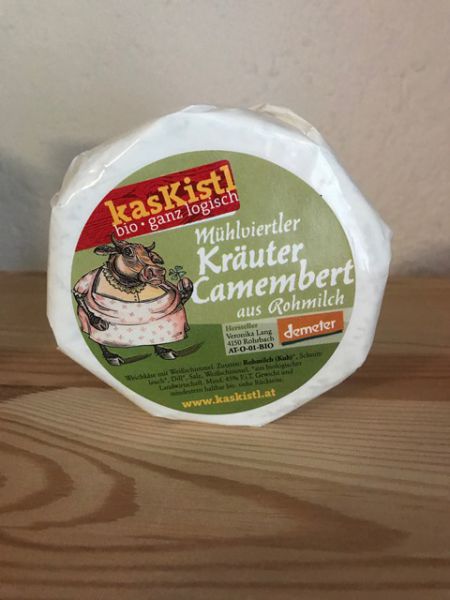 Demeter Camembert mit Kräuter von Lang (€ 2,16/100 g)-bis Mo, 16:00 Uhr bestellen