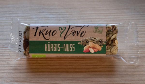 "True Love" Kürbis-Nuss-Riegel 37 g
