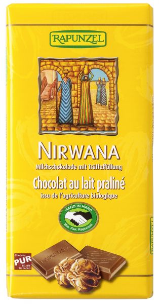 Schokolade Vollmilch mit Praliné-Füllung Nirwana