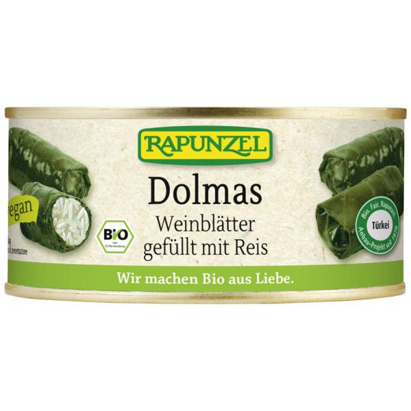 Dolmas Weinblätter gefüllt mit Reis