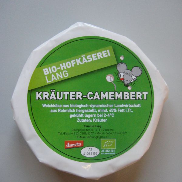 Camembert mit Kräuter (Demeter) (€ 23,10/kg)