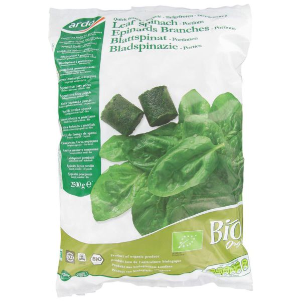 Tiefkühl Spinat passiert Pellets