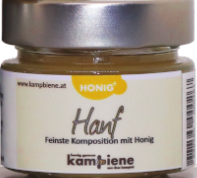 Honig + Hanf cremig gerührt
