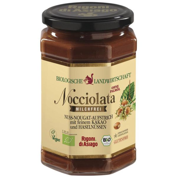 Nocciolata Haselnuss-Nougat-Creme mit Kakao, vegan