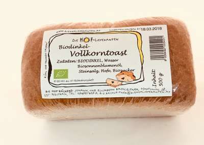 Dinkelvollkorntoast