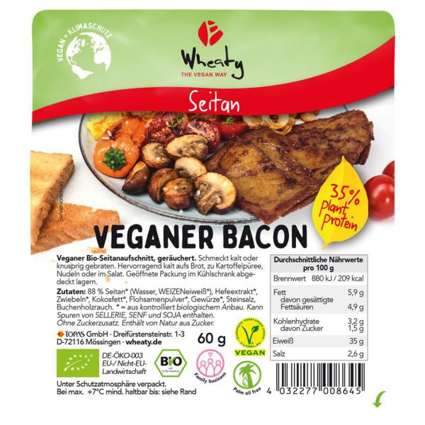 Veganer Bacon