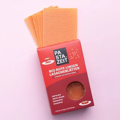 Rote Linsen Lasagneblätter