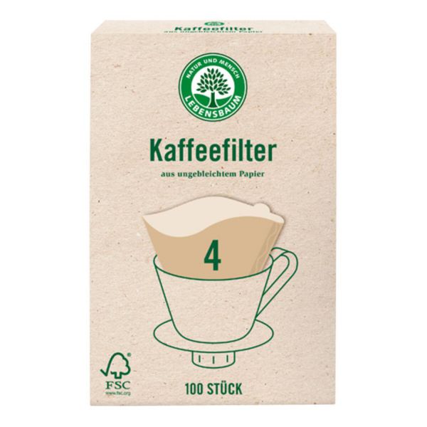 Kaffeefilter ungebleicht 100 Stk