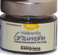 Honig + Waldviertler Graumohn cremig gerührt