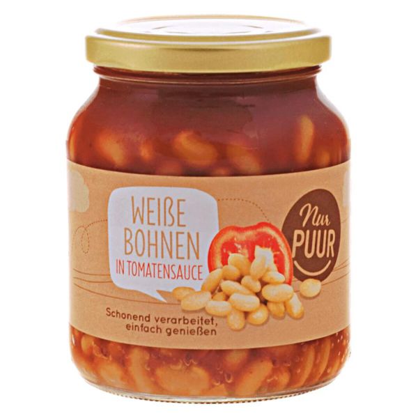 Weiße Bohnen in Tomatensauce