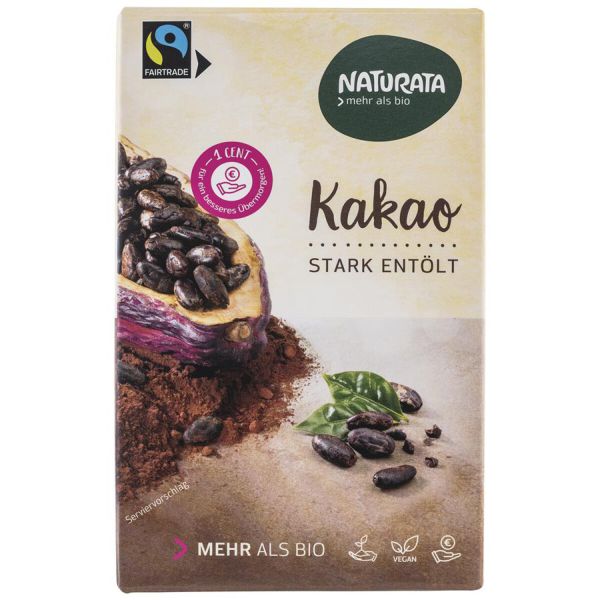Kakaopulver stark entölt