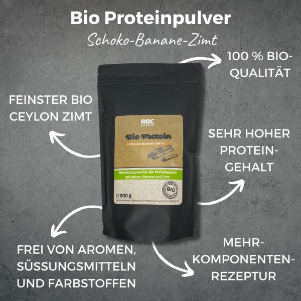 Protein Pulver Schoko-Banane-Zimt