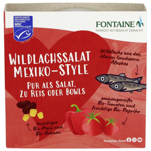 Wildlachs Salat Mexico-Style