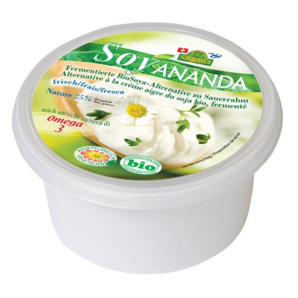 Soyananda fermentierte Soya-Alternative zu Sauerrahm