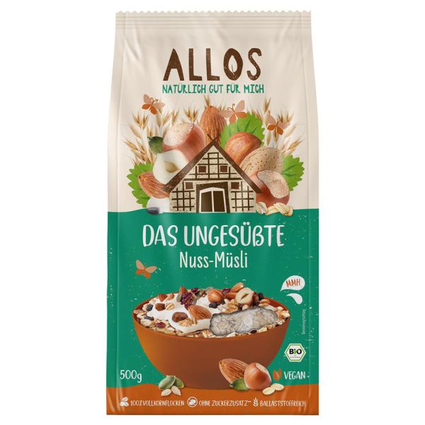 Das ungesüßte Nuss Müsli