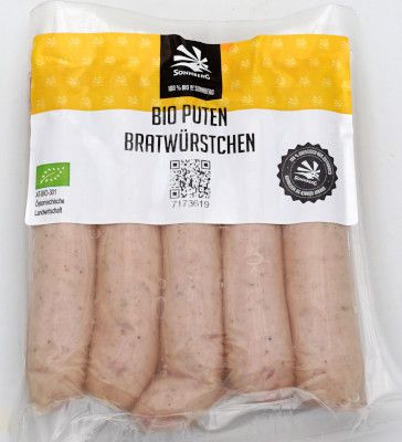 Puten Bratwürstchen 5 Stück, 150g