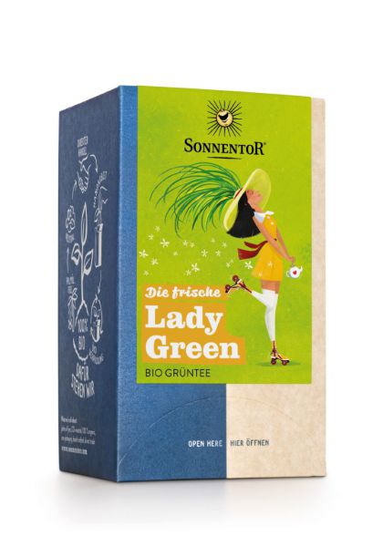 Die frische Lady Green Tee (Grüntee)