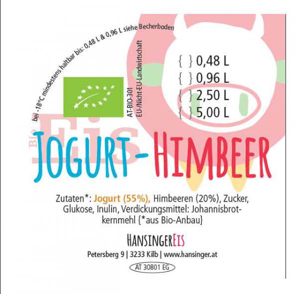 Joghurt-Himbeer Eis