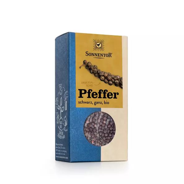 Pfeffer schwarz ganz